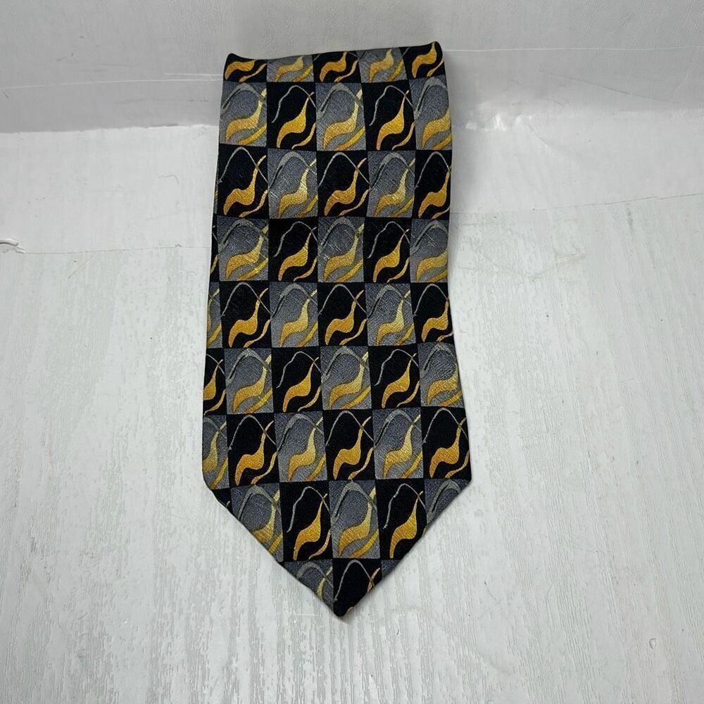 Vintage J. Garcia Men's Necktie Tie Silk Happy Birthday Collection 60"‎